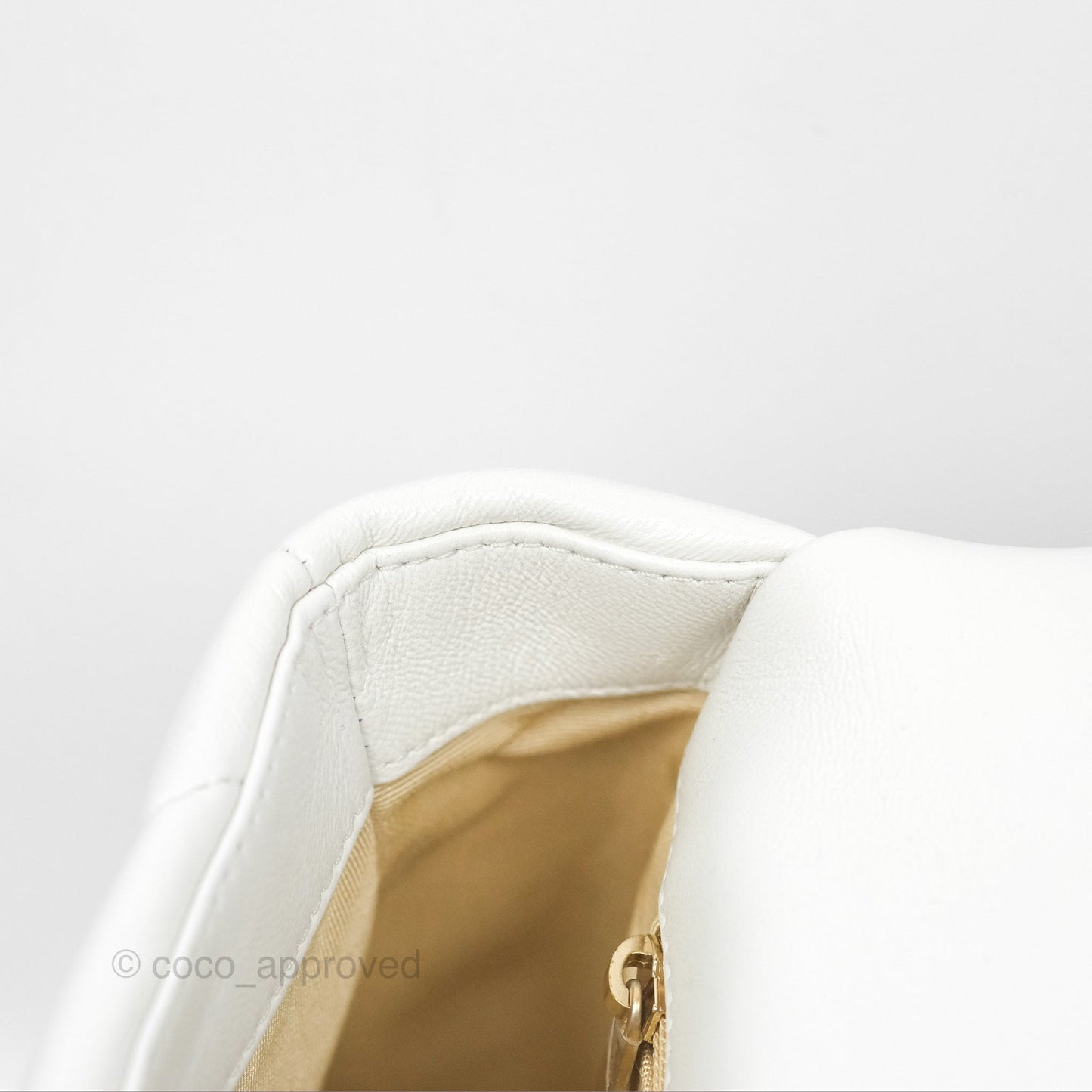 Chanel 19 Small Off White Mixed Hardware
