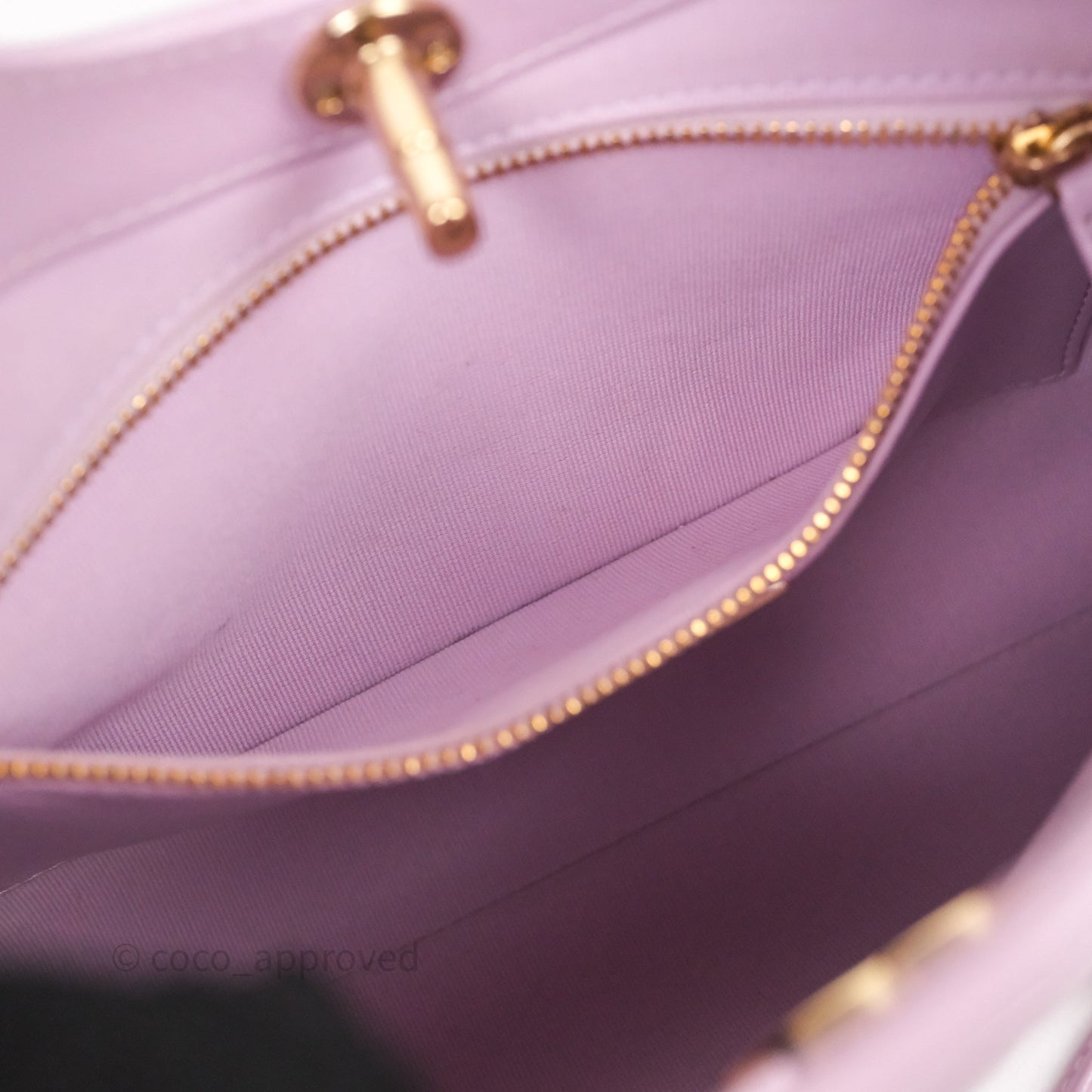 Chanel 31 Mini Lilac Shiny Lambskin Gold Hardware