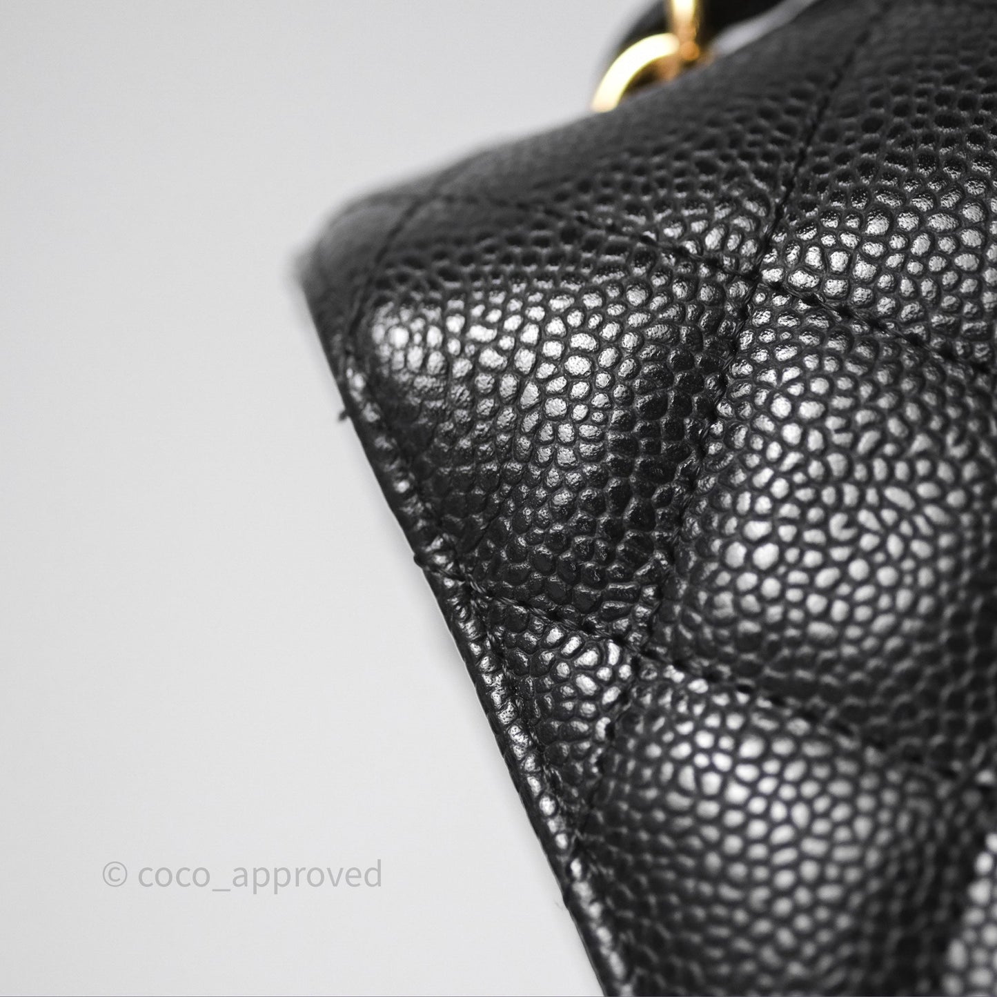 Chanel Jumbo Double Flap Black Caviar Gold Hardware⁣⁣