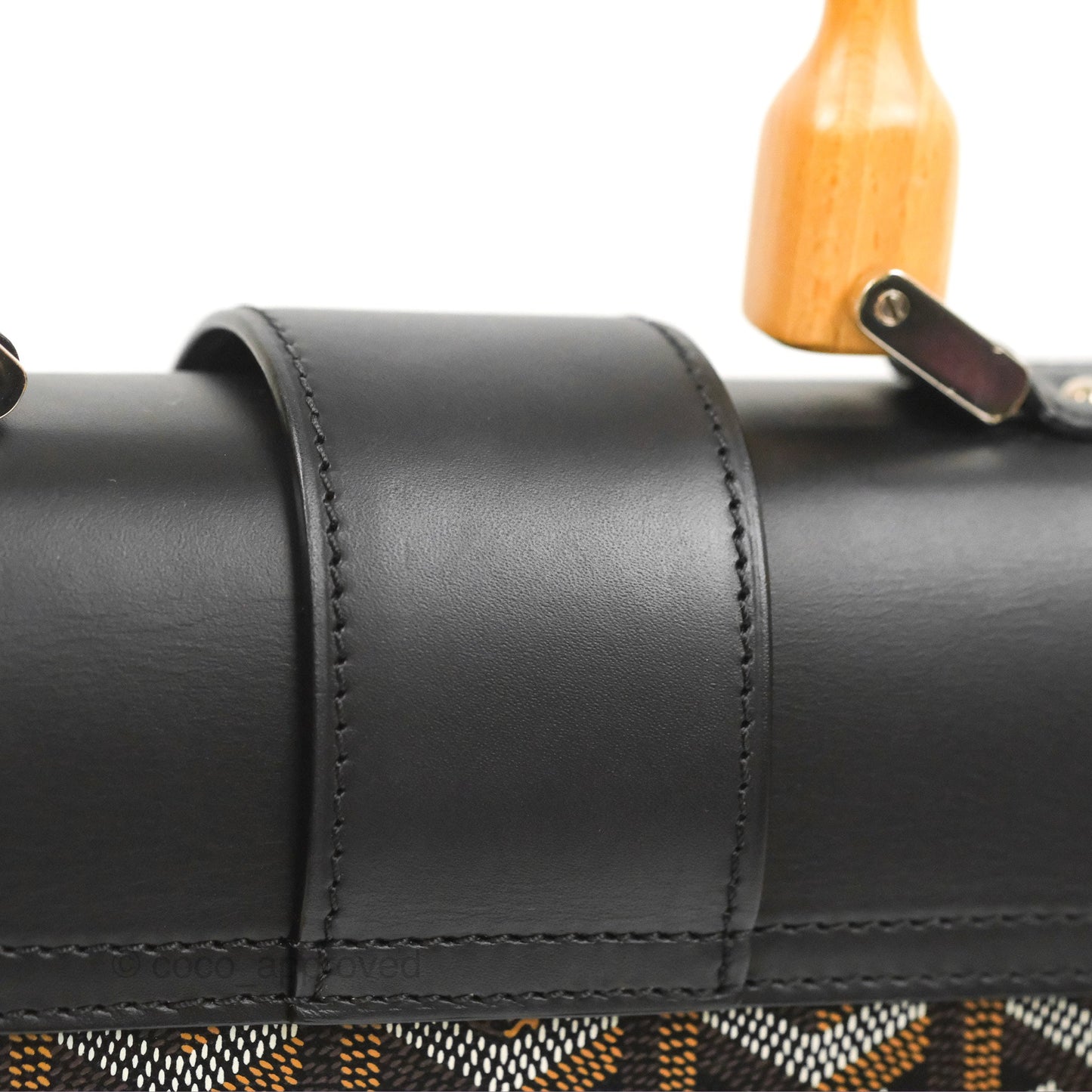 Goyard Saïgon Structuré PM Bag Black Goyardine Canvas