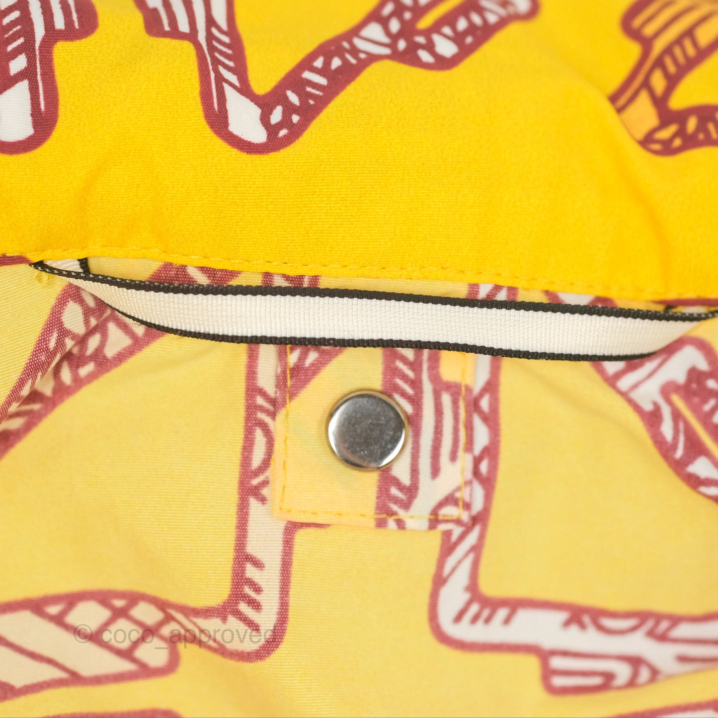 Hermes "Tatersales" Short Beach Windbreaker Jaune Tournesol Size 36