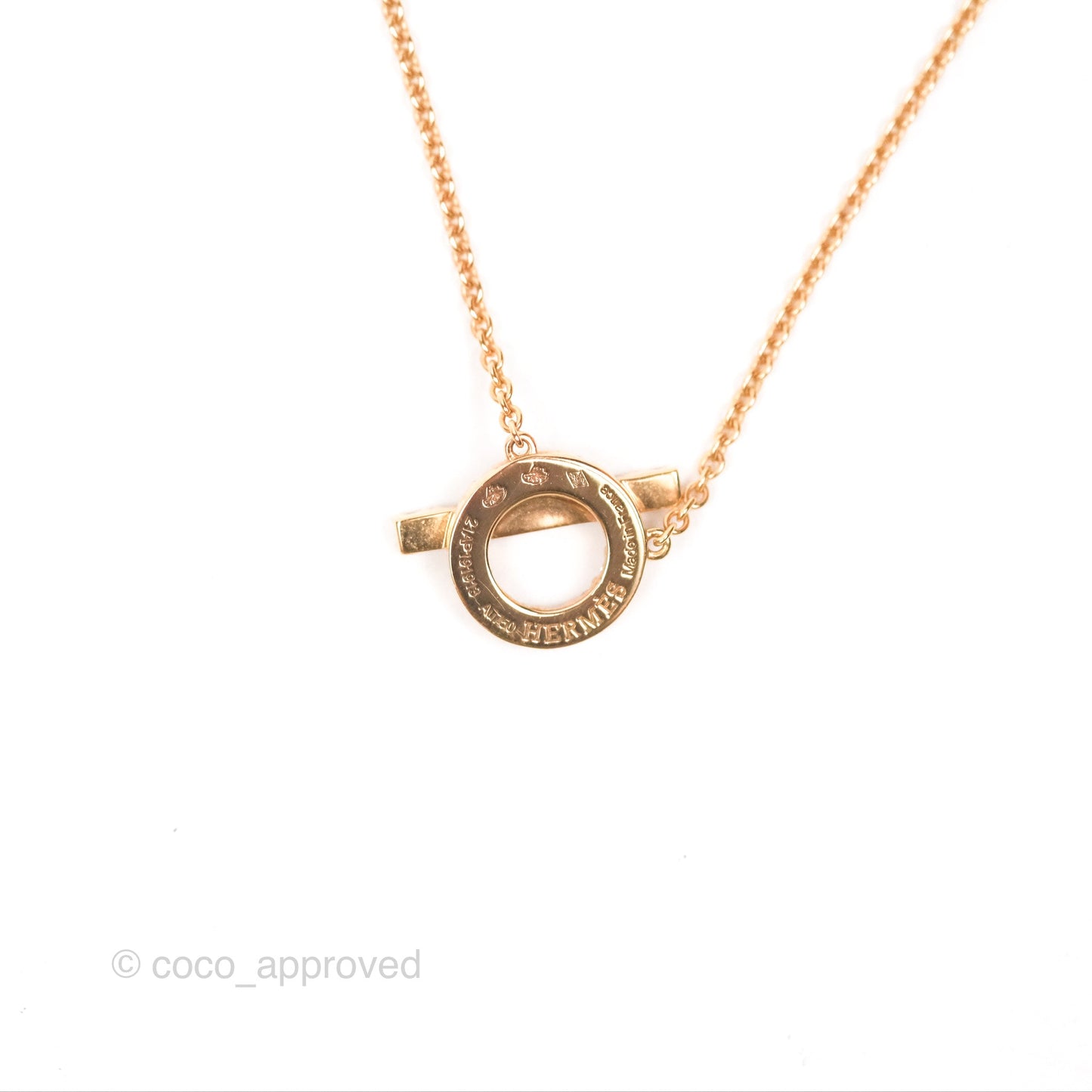 Hermès Finesse Necklace Rose Gold