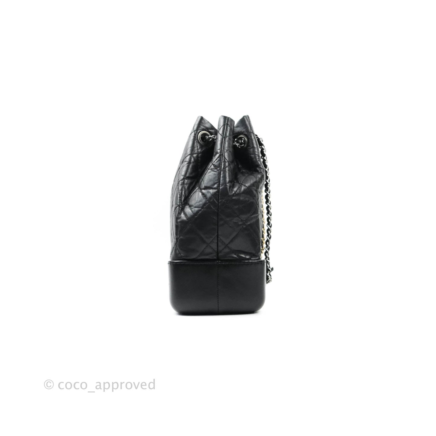 Chanel Small Gabrielle Backpack Black Aged Calfskin