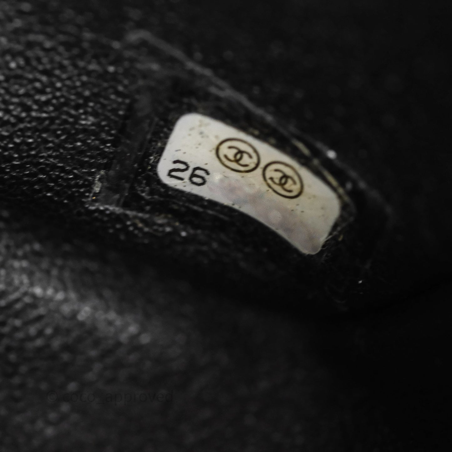 Chanel Mini Square Black Chevron Lambskin Gold Hardware