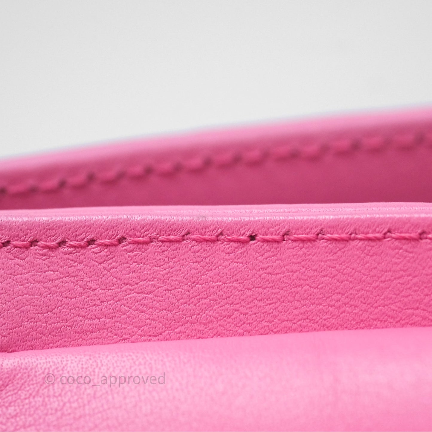 Chanel Small Boy Pink Calfskin Aged Gold Hardware