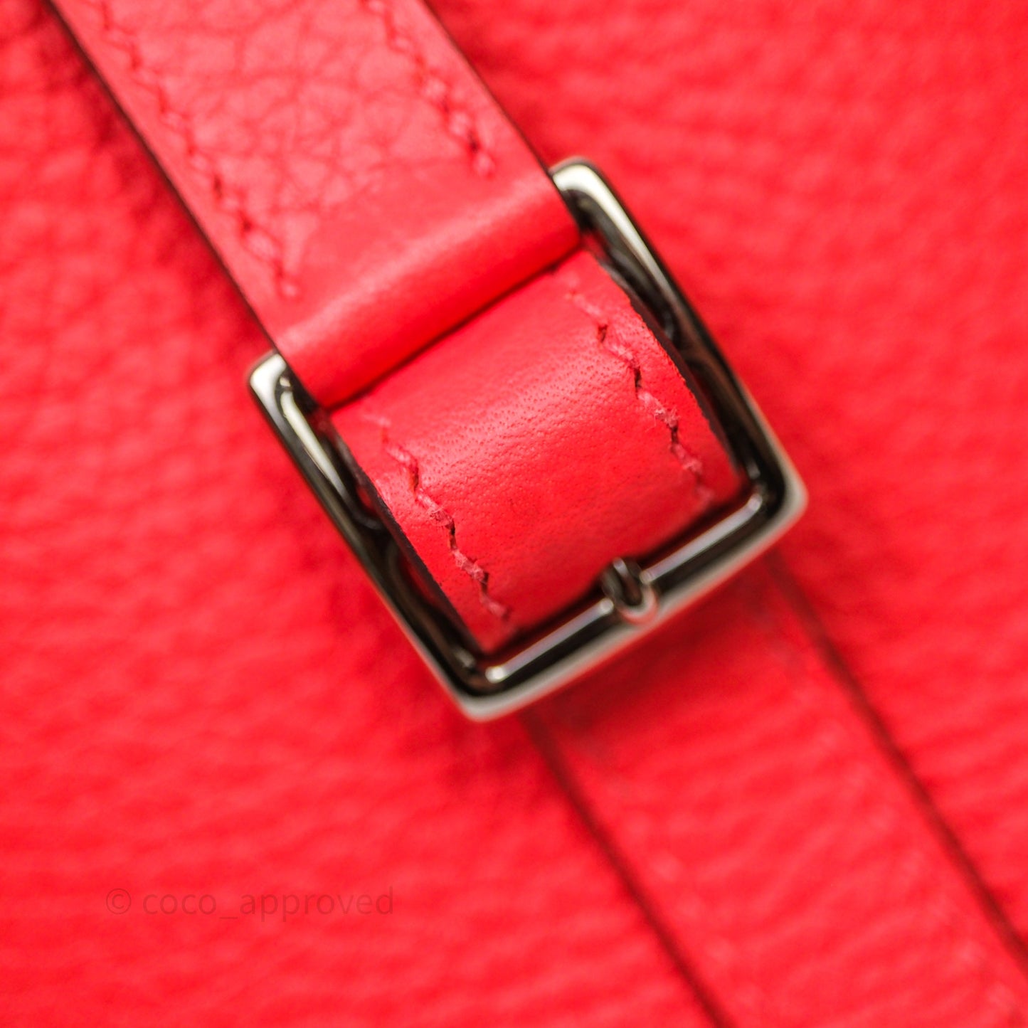 Hermès Halzan 25 Taurillon Cleme Rose Texas 0E Clemence Palladium Hardware