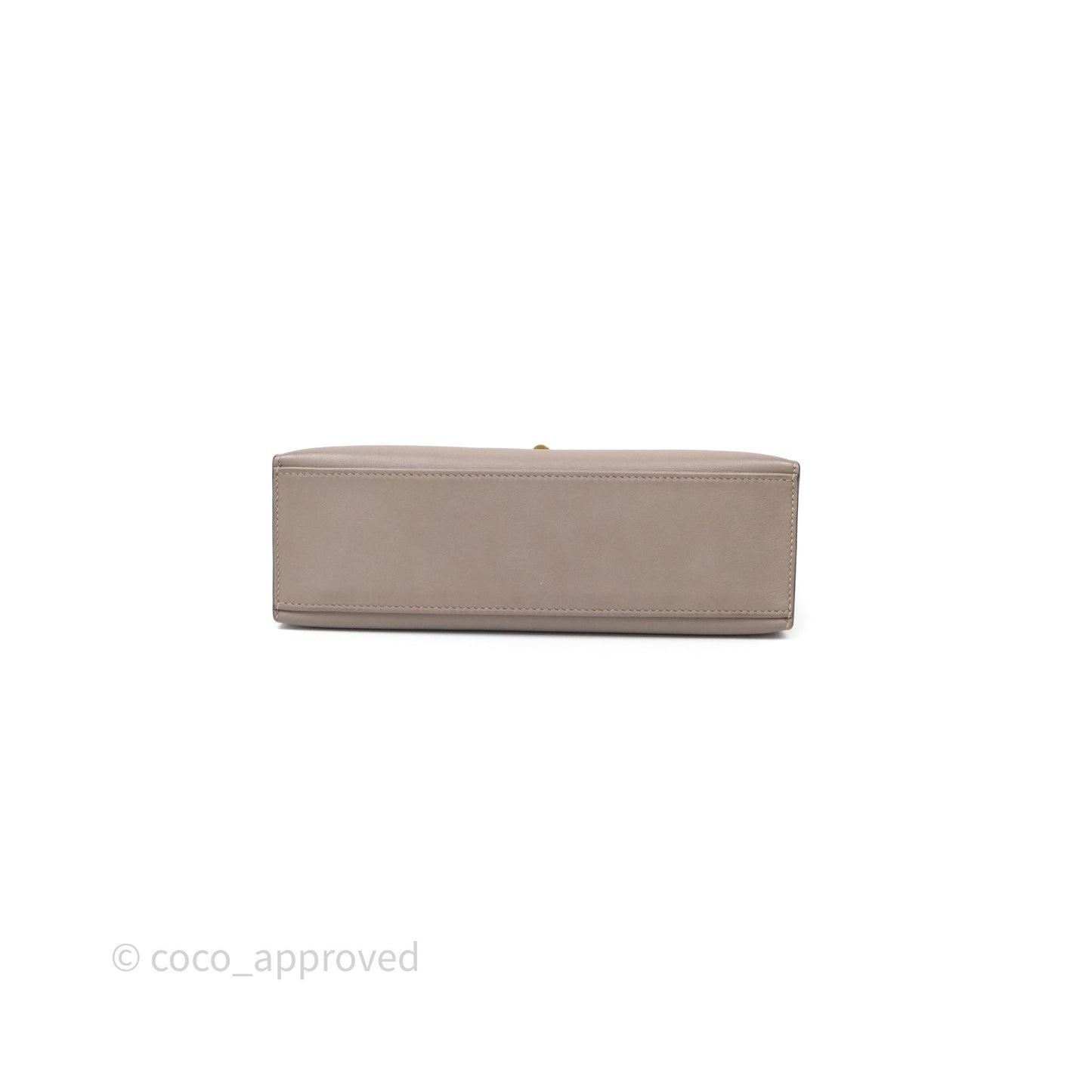 Hermès Kelly Pochette Gris Asphalte M8 Swift Gold Hardware