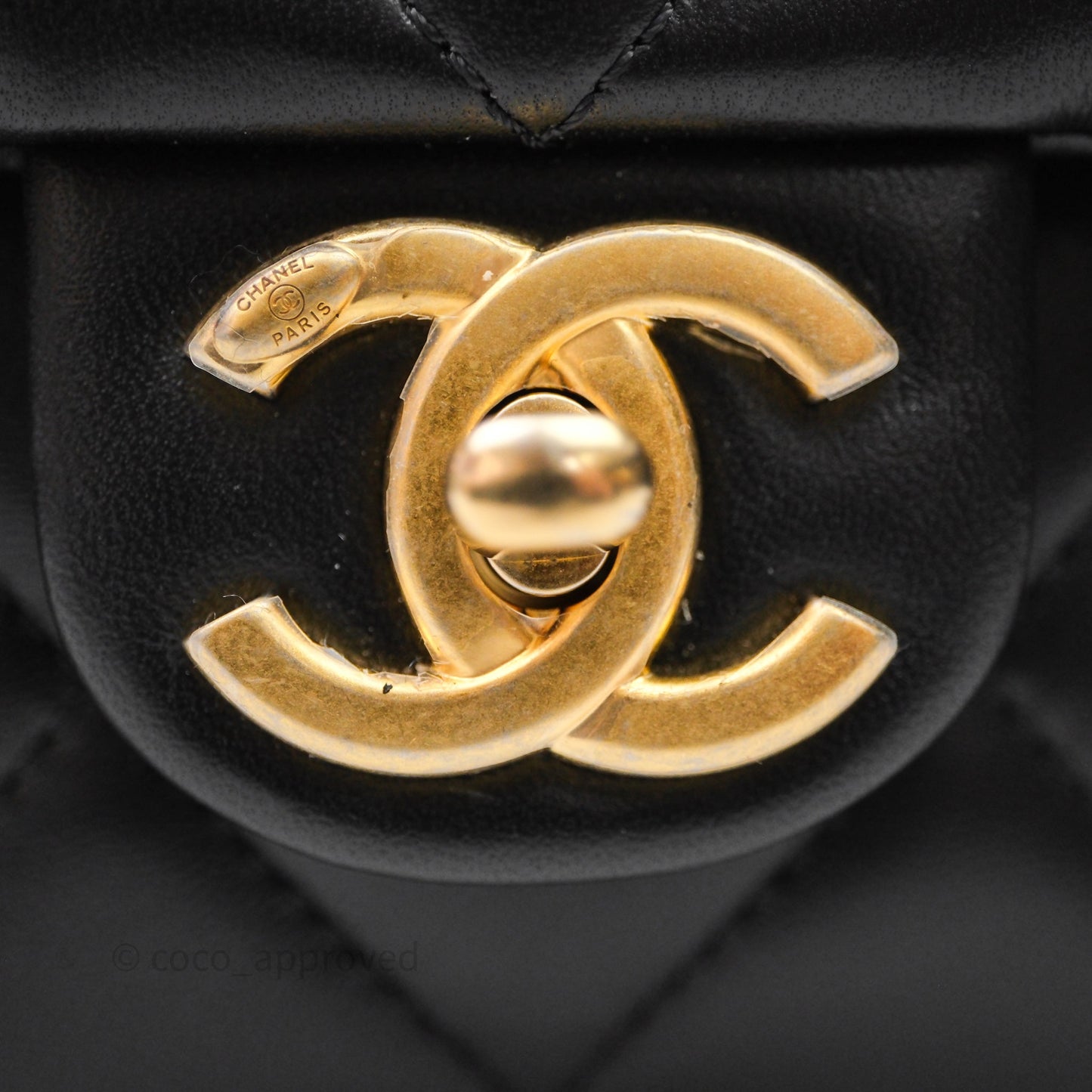 Chanel My Perfect Mini With Pearl Quilted Black Lambskin Gold Hardware