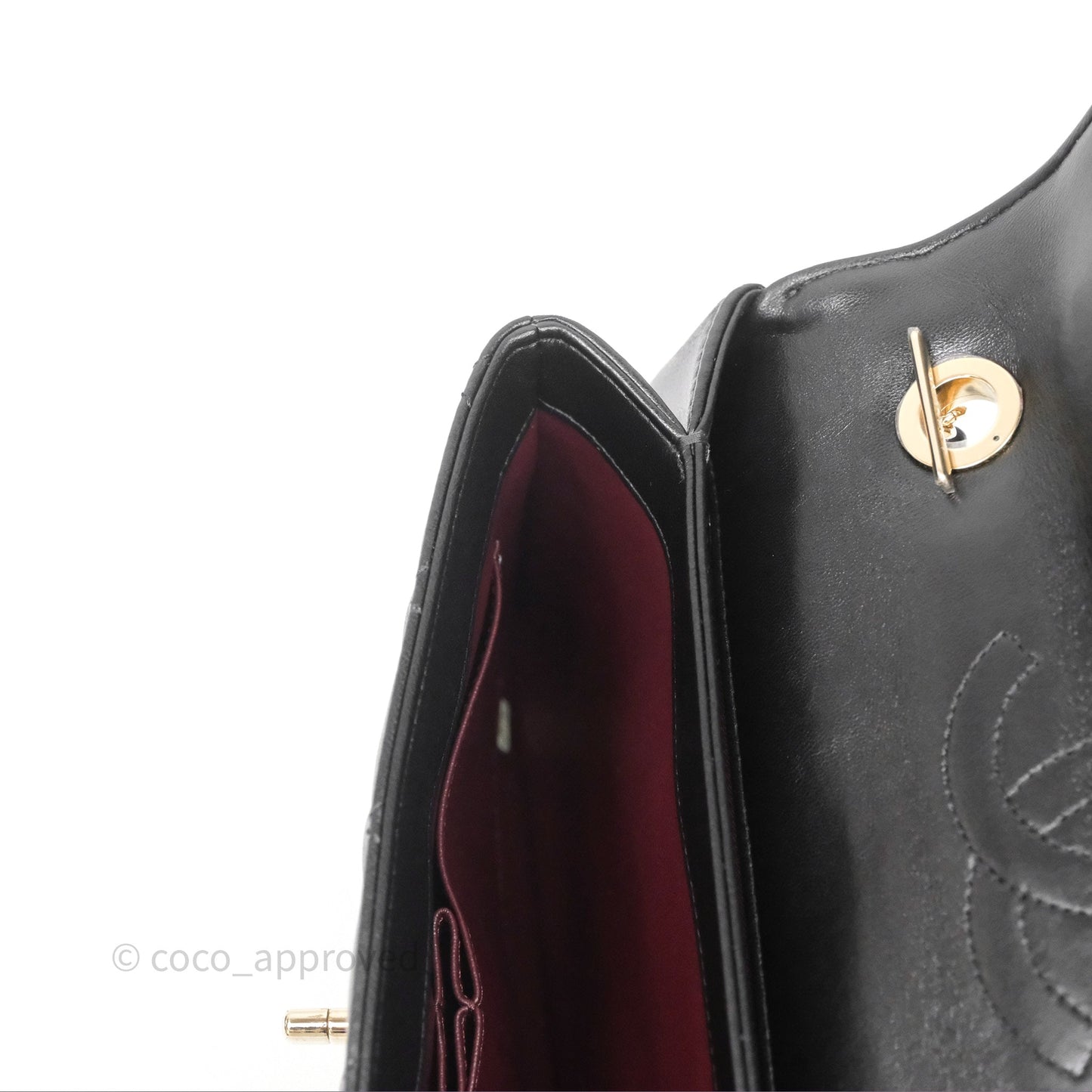 Chanel Medium Trendy CC Flap Bag Lambskin Black Aged Hardware