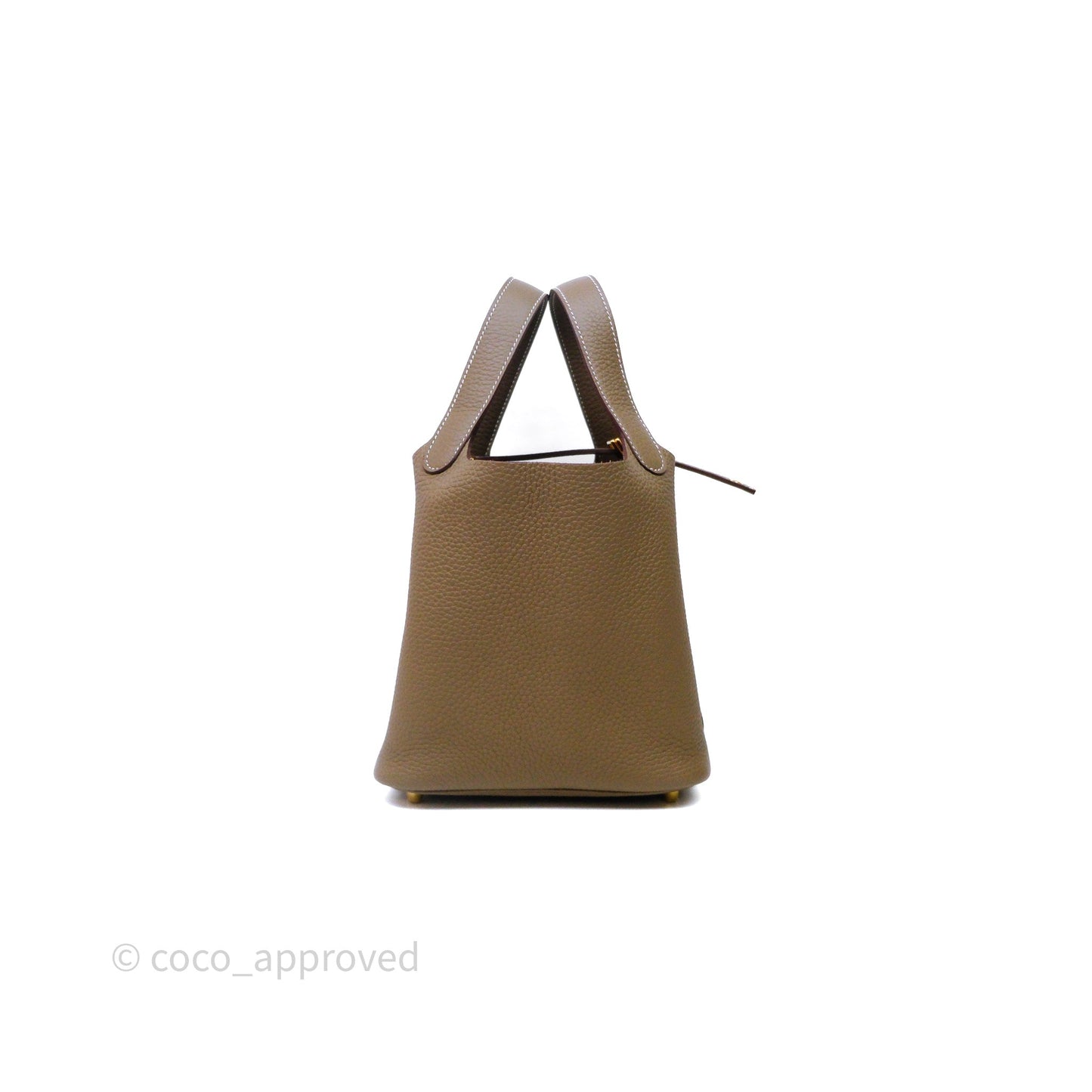 Hermès Picotin Lock 18 Etoupe Clemence Gold Hardware