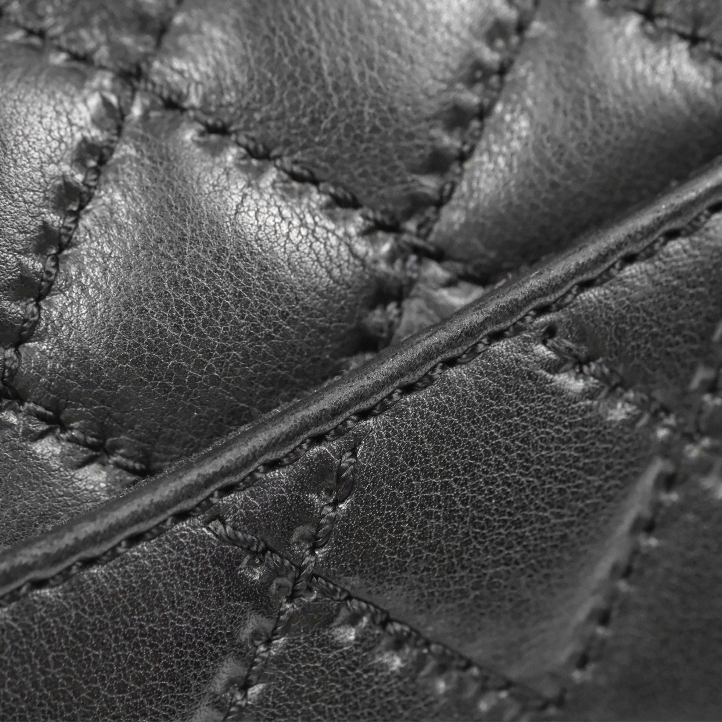 Chanel Flap Bag Quilted Black Soft Calfskin Ruthenium Hardware