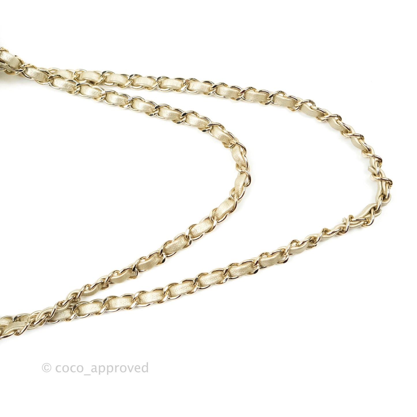 Chanel Classic M/L Medium Double Flap Bag Light Gold Caviar Gold Hardware