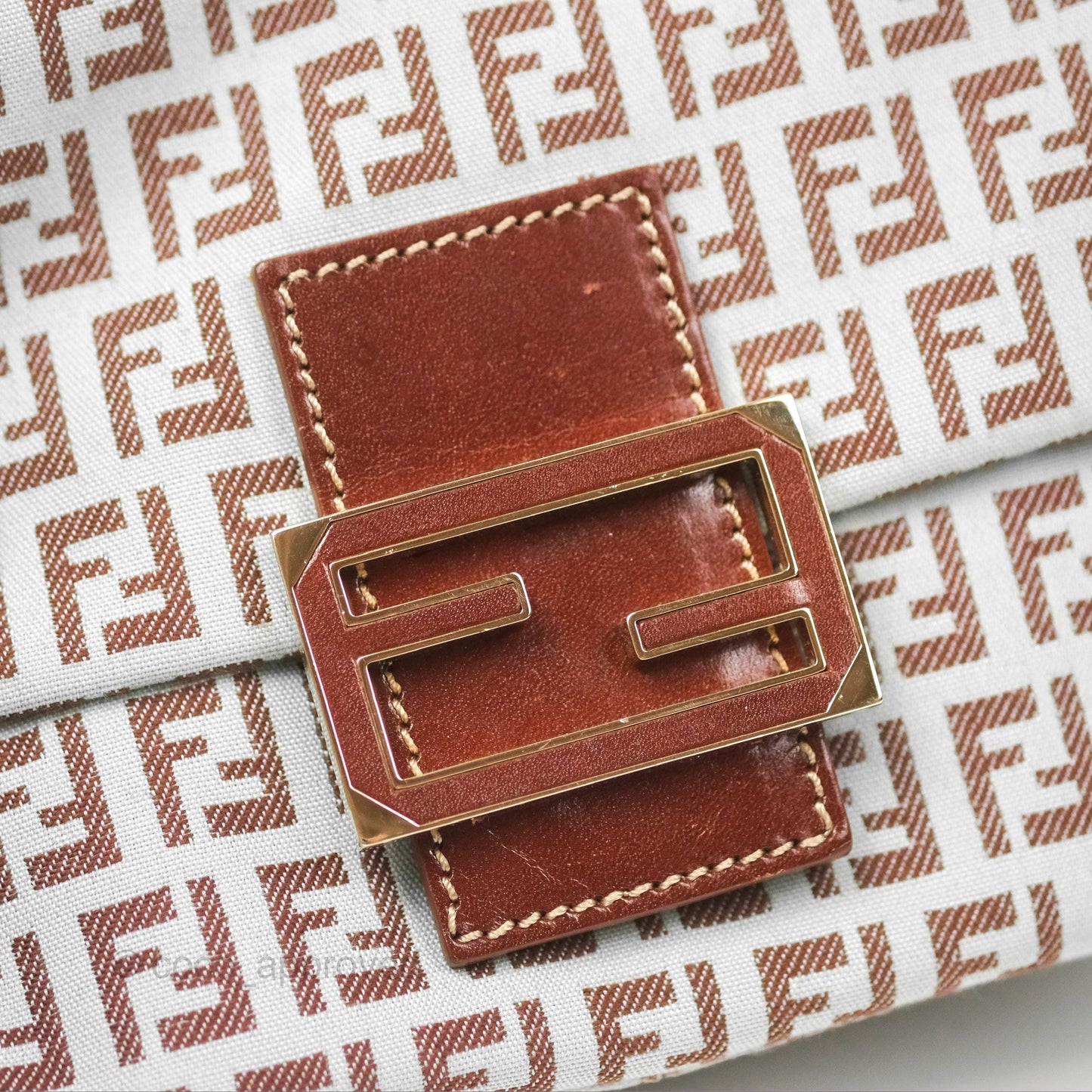 Fendi Zucchino Mamma Baguette Bag