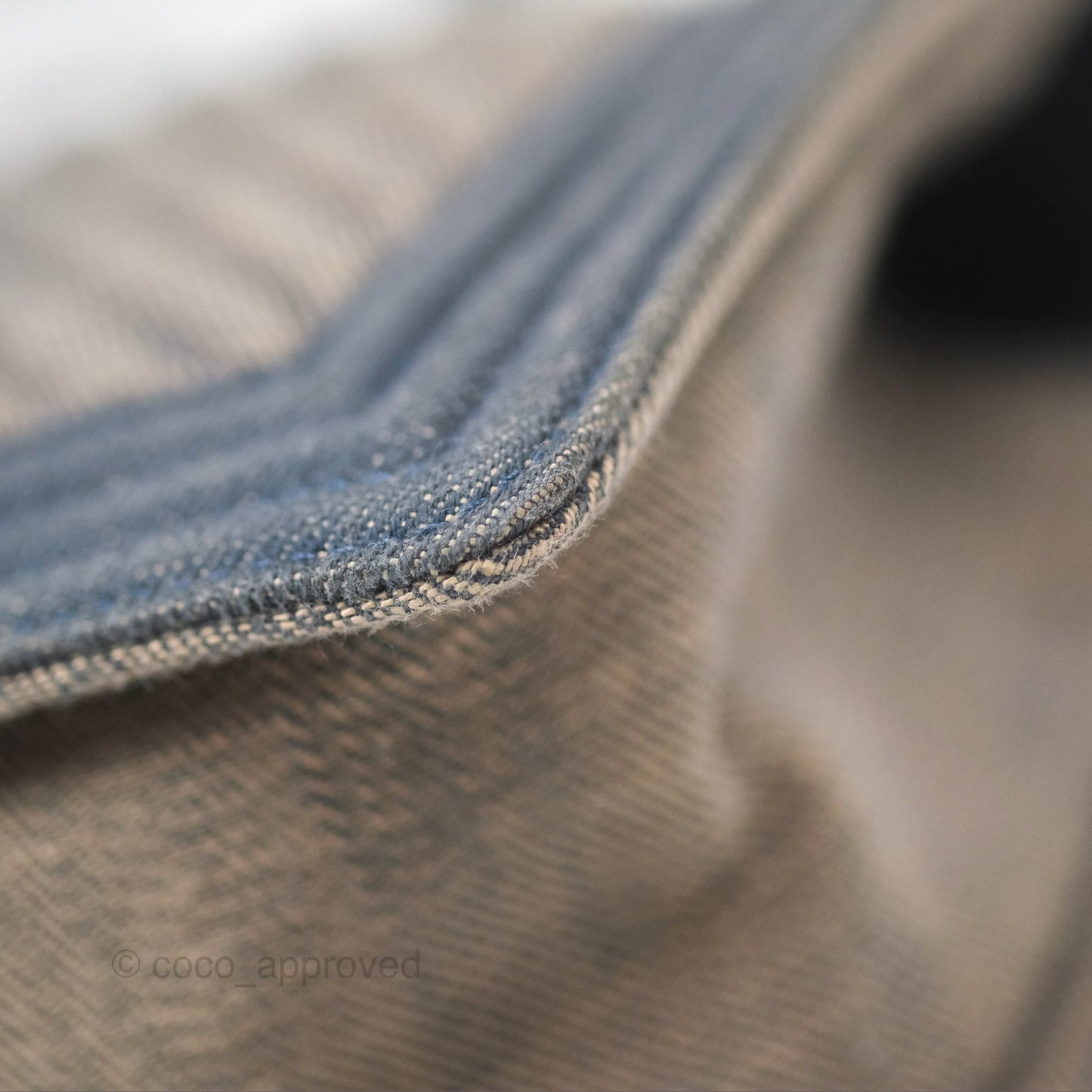 Chanel Medium Chevron Boy Washed Denim Ruthenium Hardware
