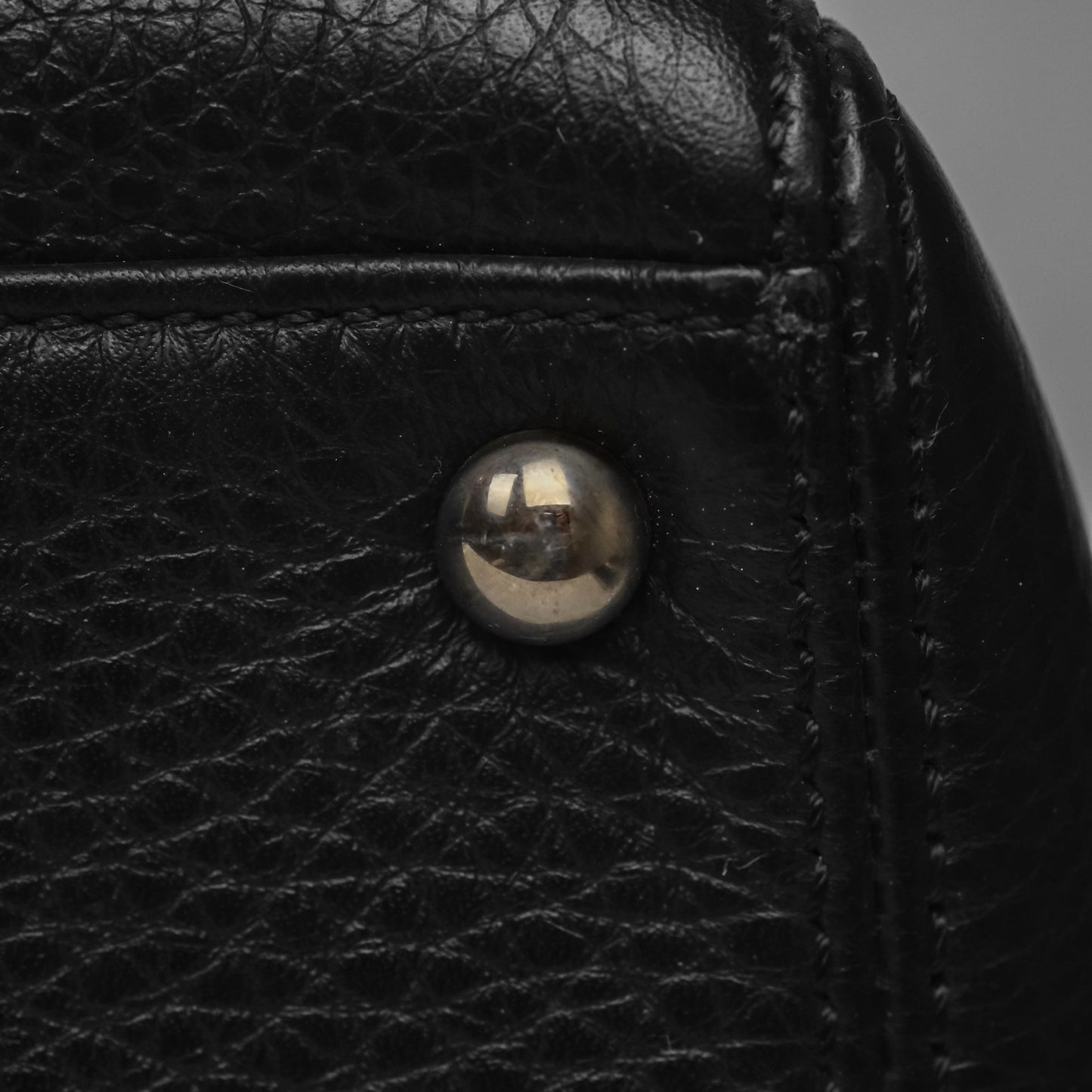 Chanel Executive Tote Bag Black Grained Calfskin Silver Hardware
