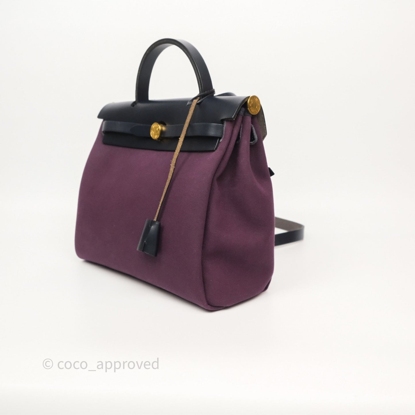 Hermès Herbag Zip 31 Retourne Cassis Bleu Indigo