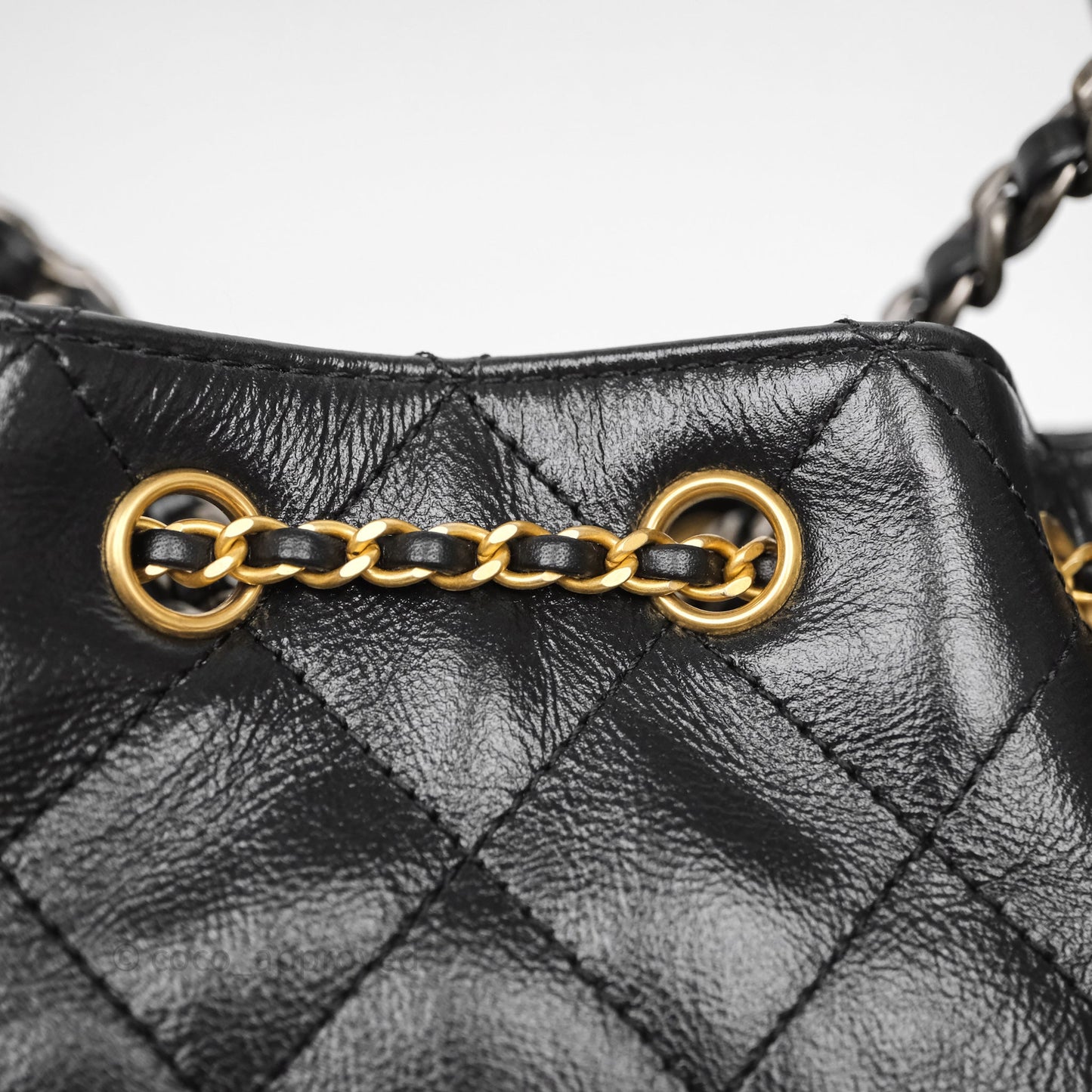 Chanel Mini 25 Black Bag Calfskin Mixed Hardware