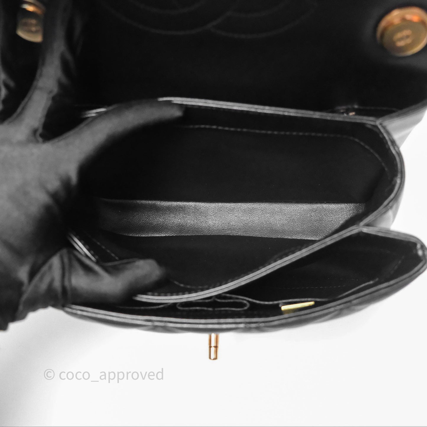 Chanel Trendy CC Small Black Lambskin Rose Gold Hardware