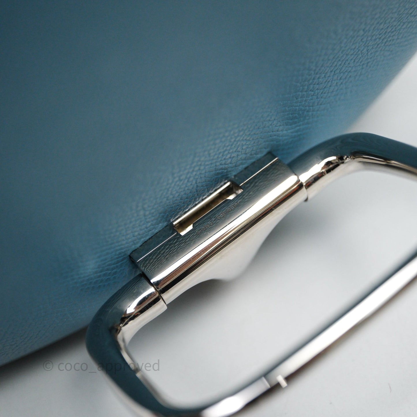 Hermès Della Cavalleria Mini II Bag 18 New Bleu Jean 75 Epsom Palladium Hardware