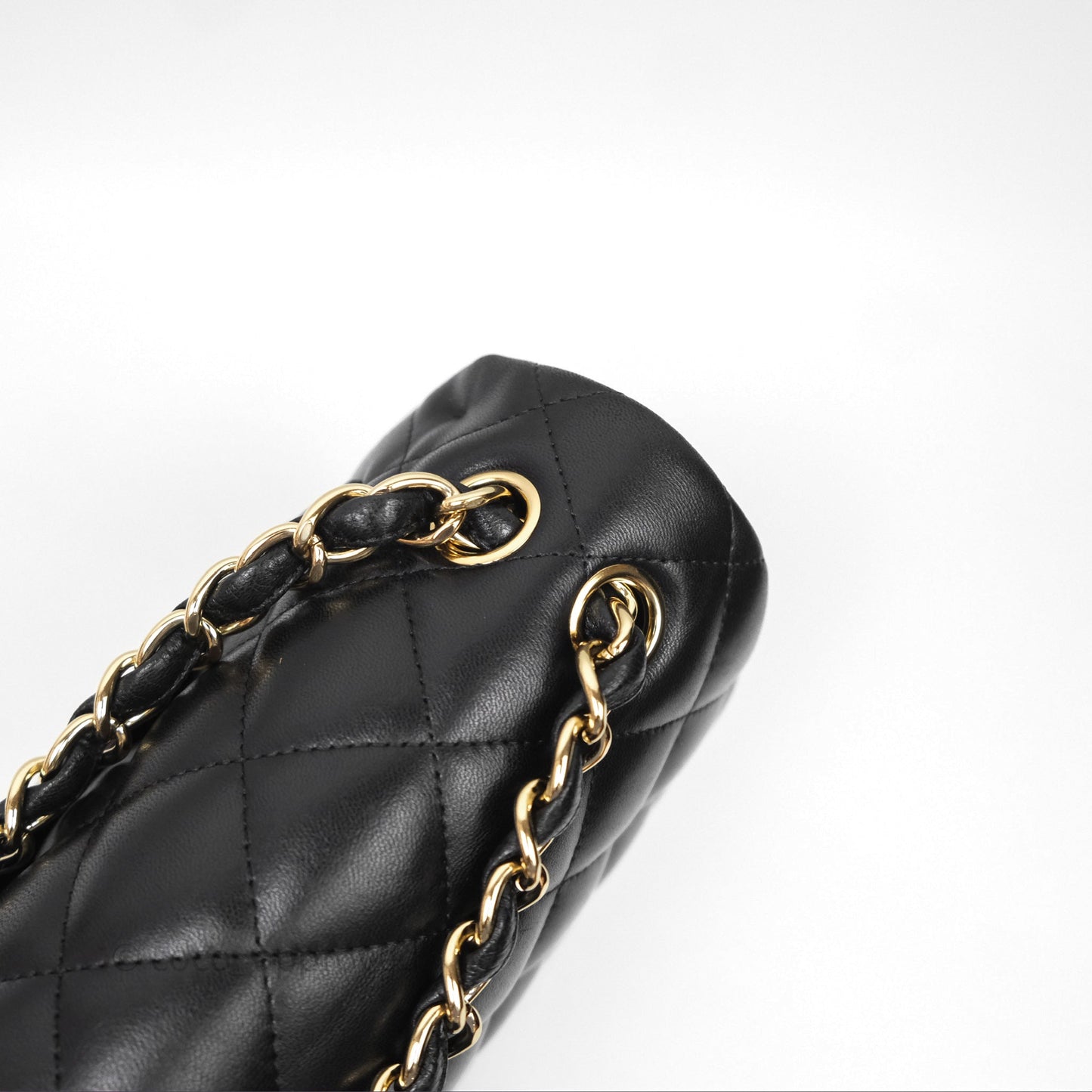 Chanel Jumbo Double Flap Black Lambskin Gold Hardware