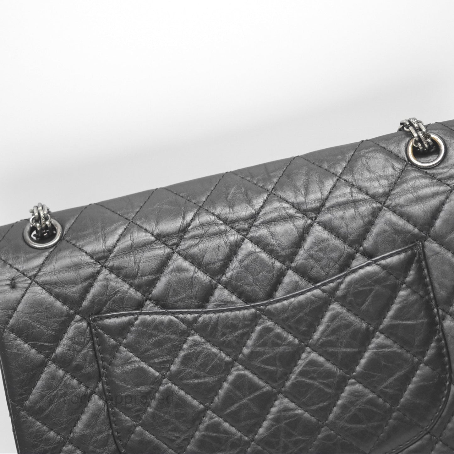 Chanel Quilted Reissue 226 Aged Calfskin Black Ruthenium Hardware
