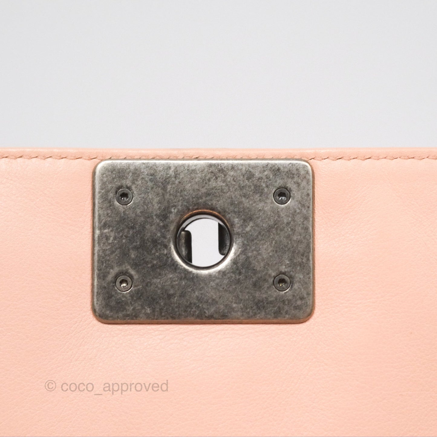Chanel Quilted New Medium Boy Pink Lambskin Ruthenium Hardware