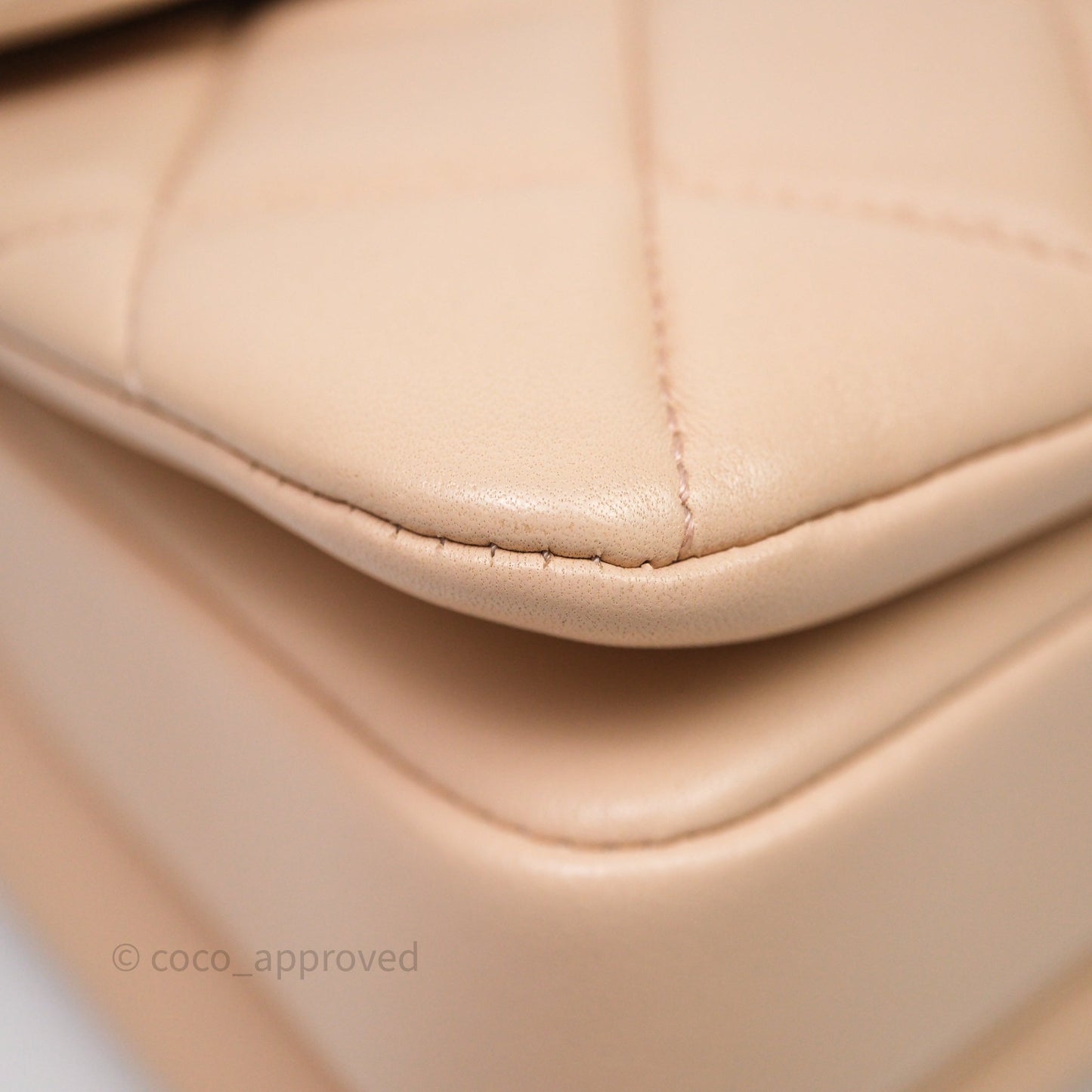 Chanel Small Trendy CC Beige Lambskin Gold Hardware