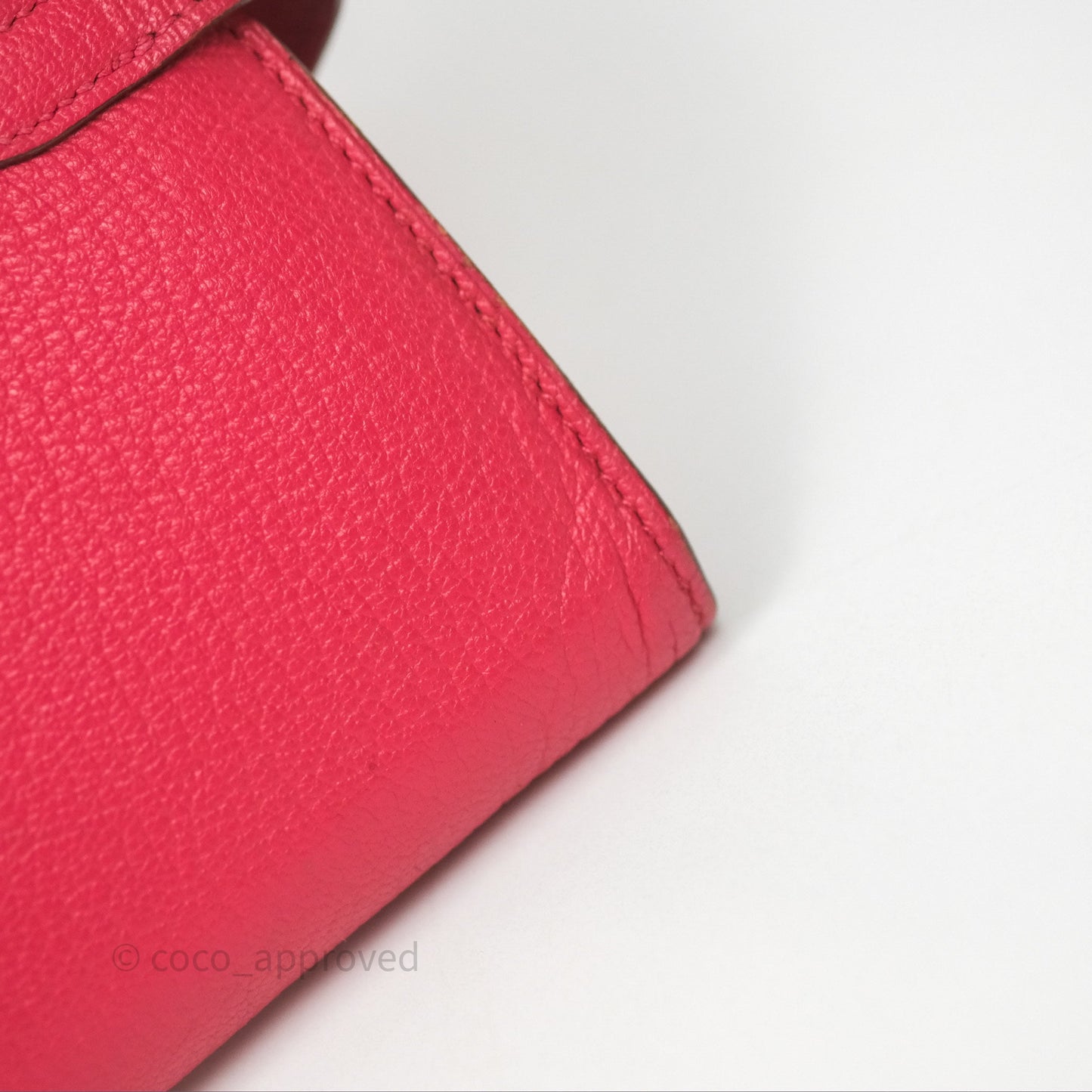 Hermès Kelly Wallet Pink Chevre Mysore Palladium Hardware