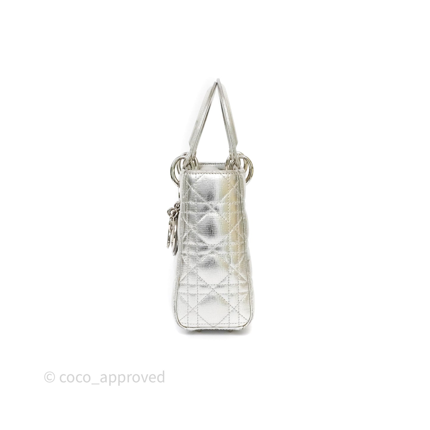 Dior My ABCDior Lady Dior Metallic Silver Cannage