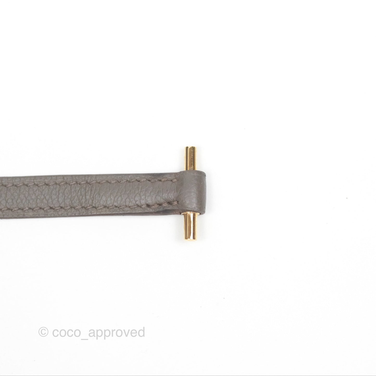 Hermès Roulis Mini 18 Gris Etain 8F Evercolor Gold Hardware