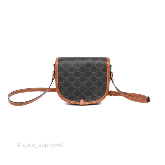 Celine Medium Folco Bag Triomphe Canvas Tan