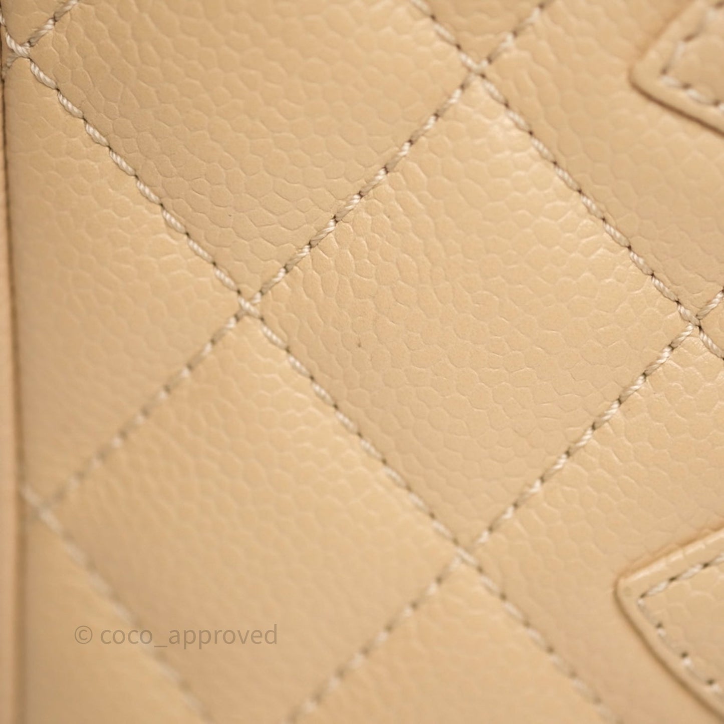 Chanel PST Tote Beige Caviar Gold Hardware