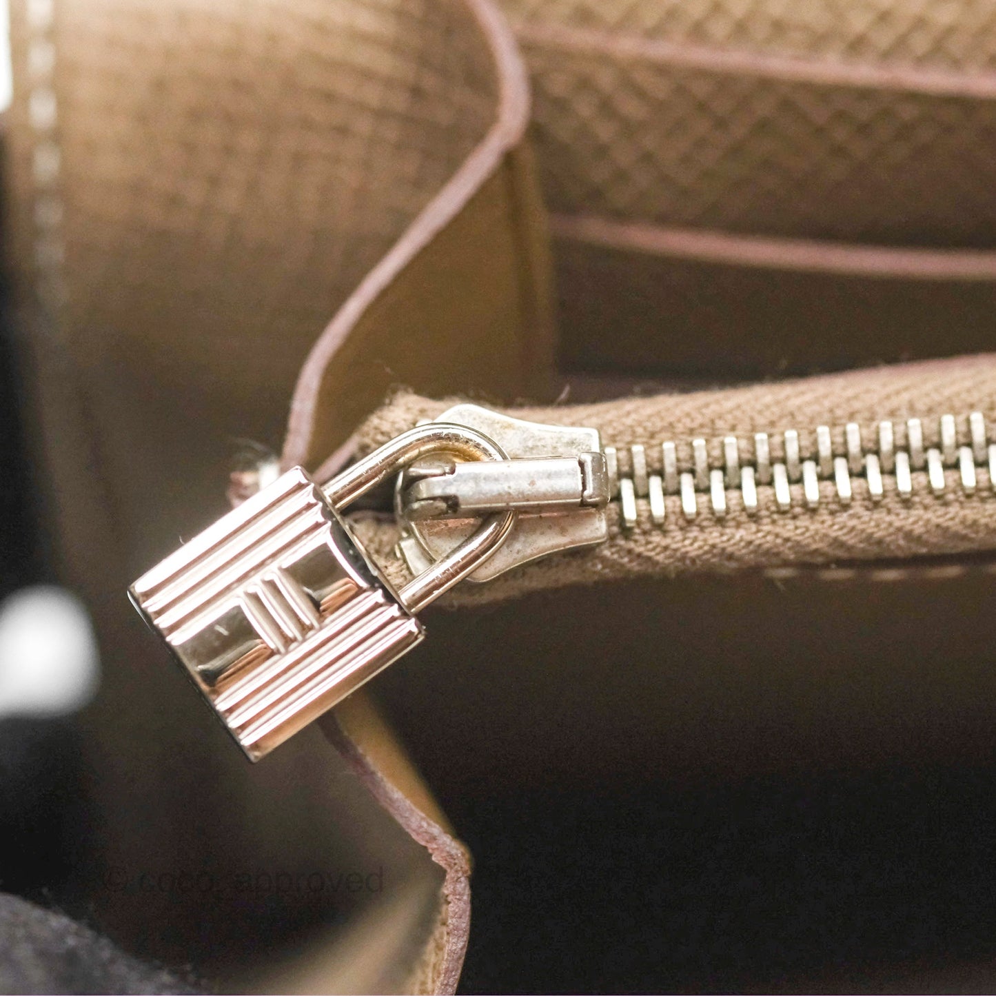 Hermès Kelly Wallet Etoupe Epsom Palladium Hardware