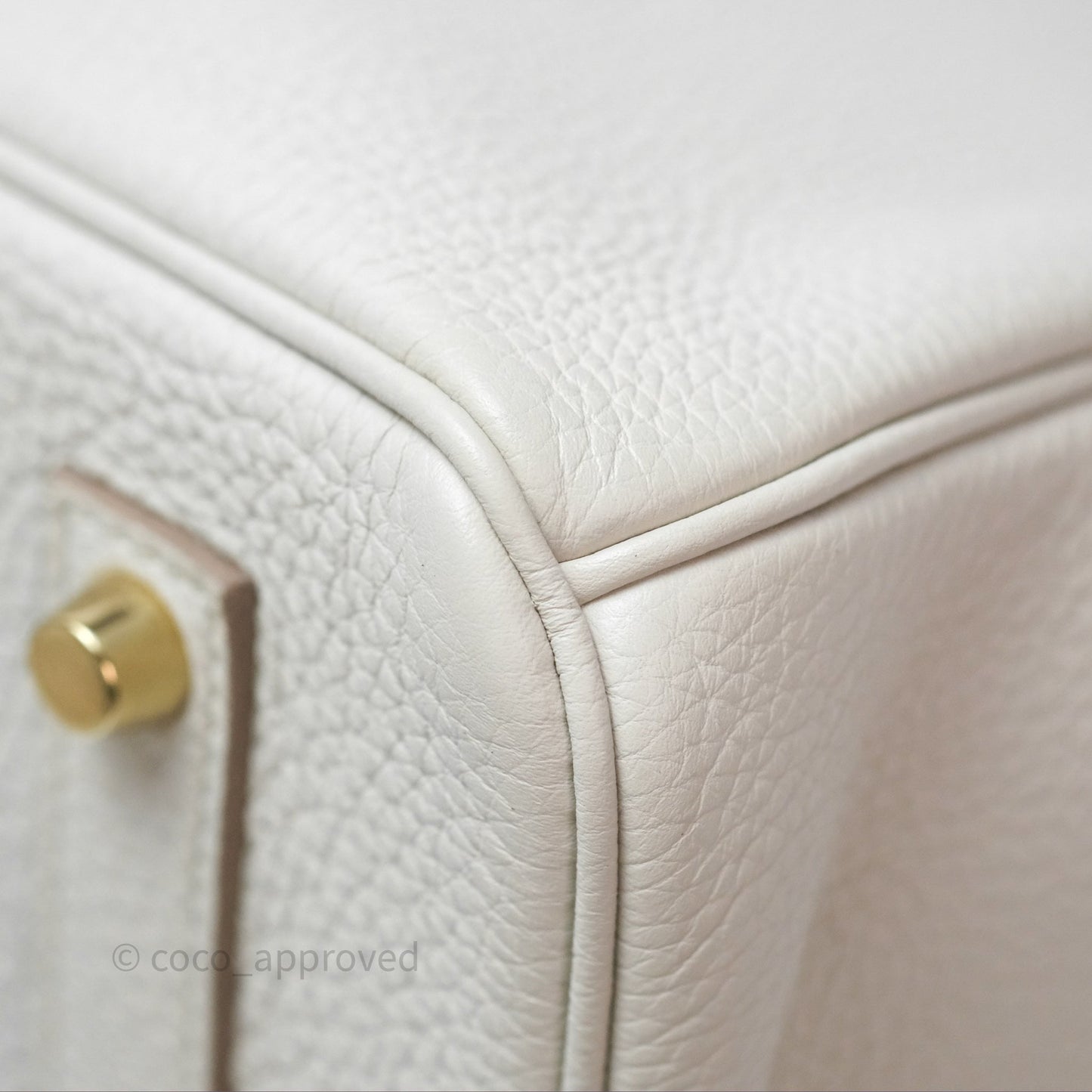 Hermès Retourne Birkin 35 Beton Togo Gold Hardware