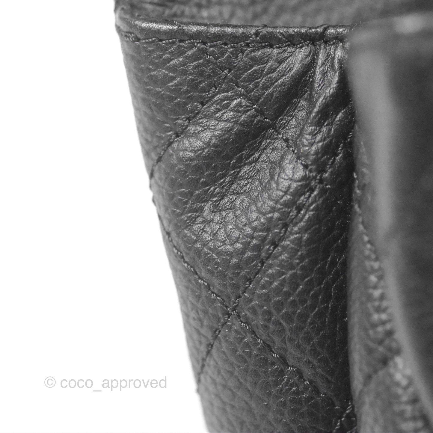 Chanel Reissue Quilted Belt Bag Black Caviar Silver Hardware