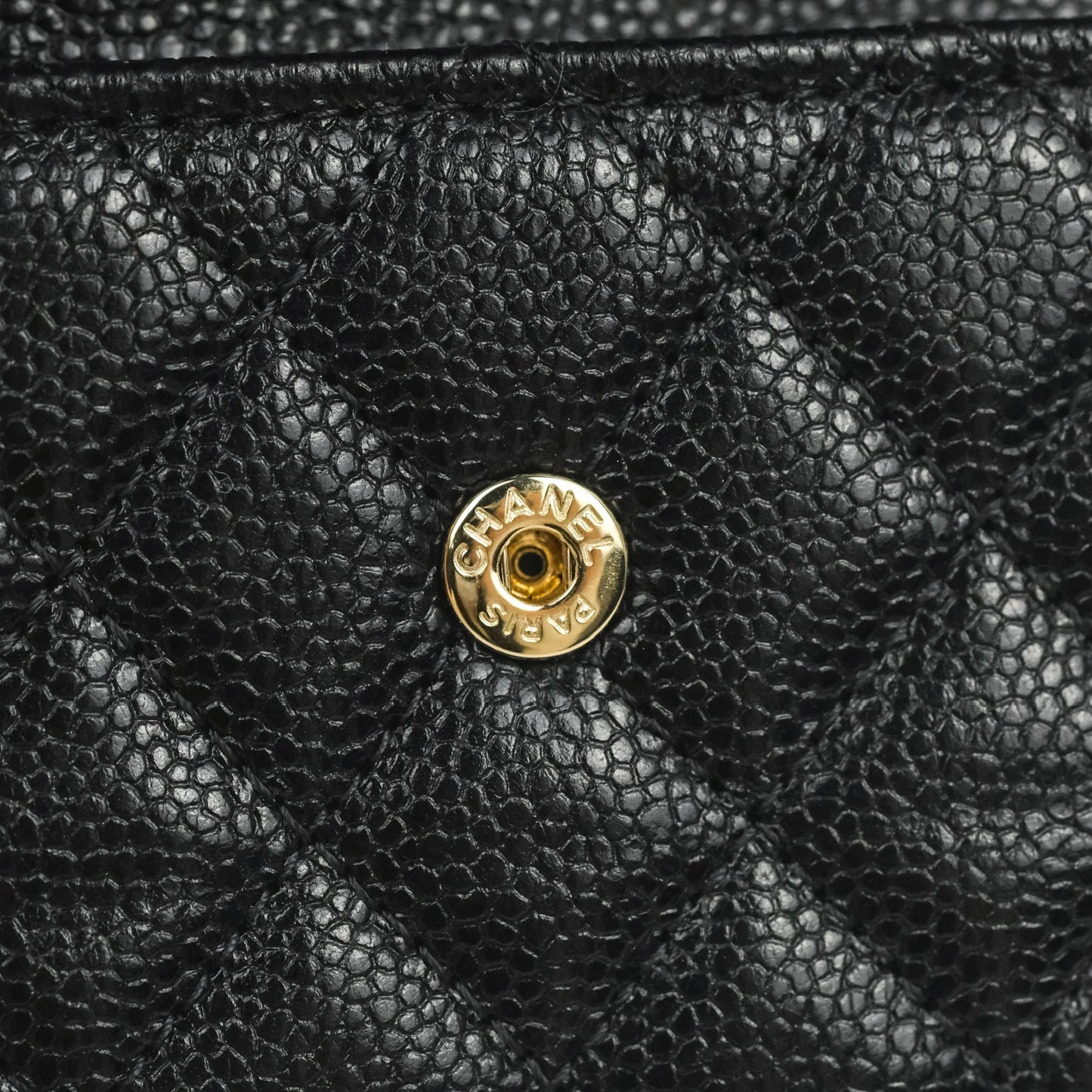 Chanel Quilted Small Boy Flap Wallet Black Caviar Gold Hardware