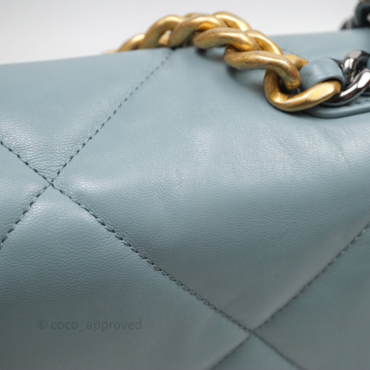 Chanel 19 Small Blue Mixed Hardware