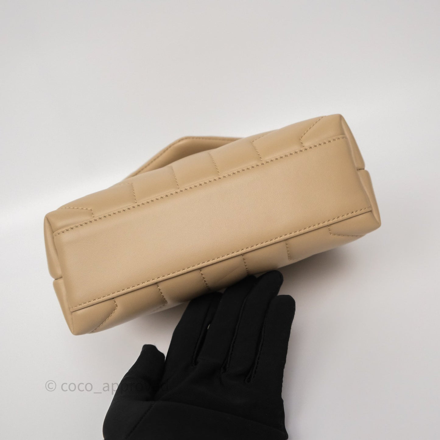Saint Laurent Loulou Toy Shoulder Bag Beige