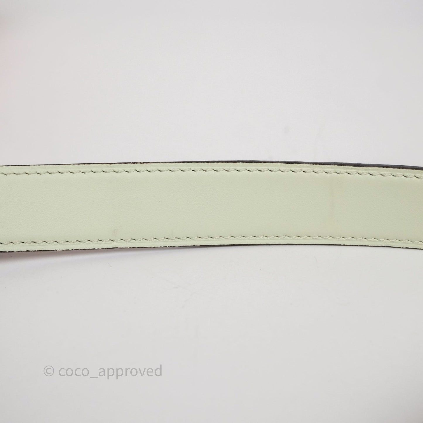 Hermès H Belt Buckle & Reversible Strap Gold/ Vert Fizz Gold Hardware