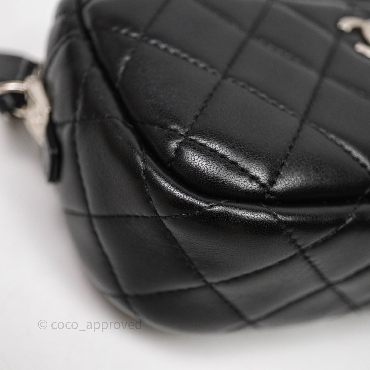 Chanel Camera Case Bag Lambskin Silver Hardware