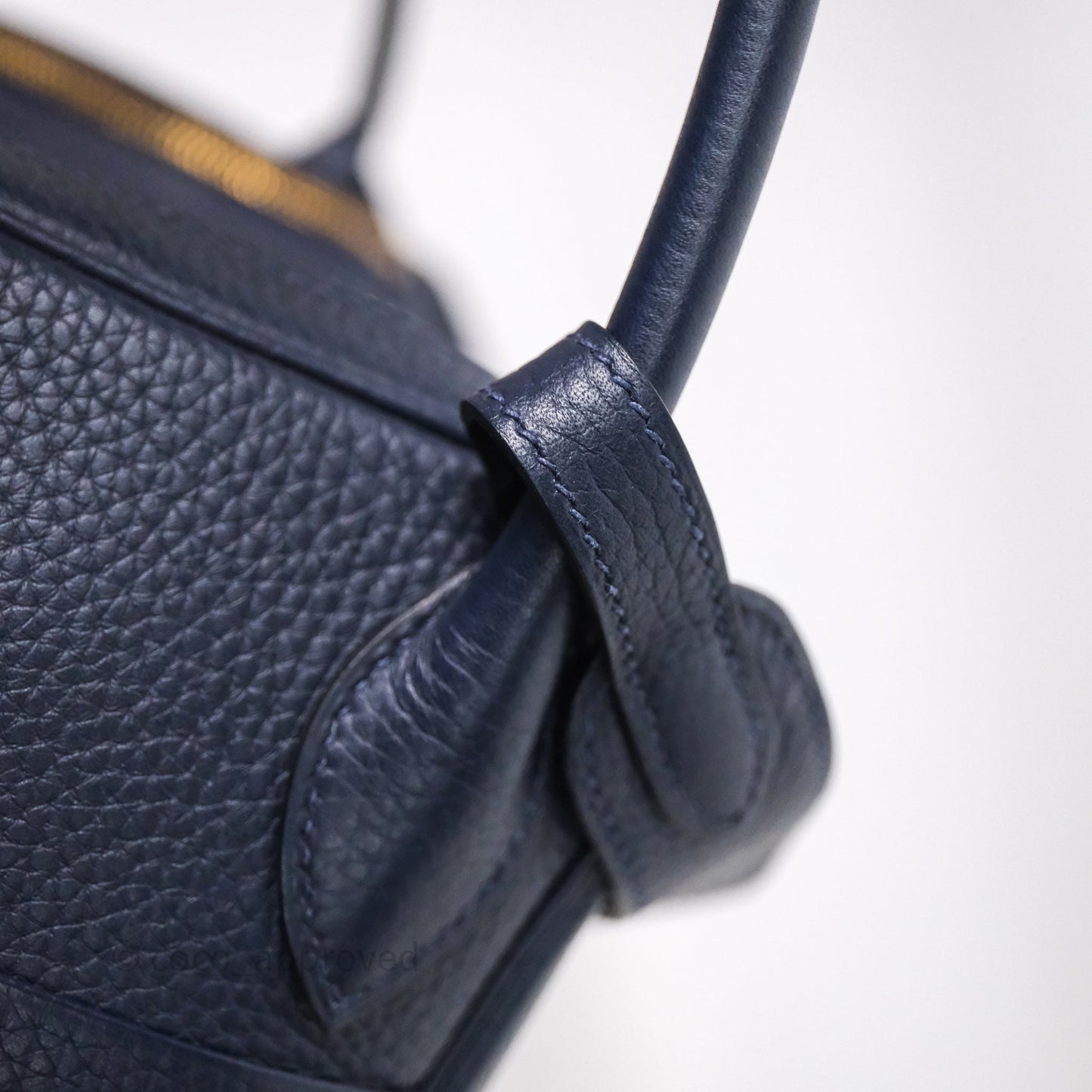 Hermès Lindy 30 Bleu Nuit 2Z Clemence Gold Hardware