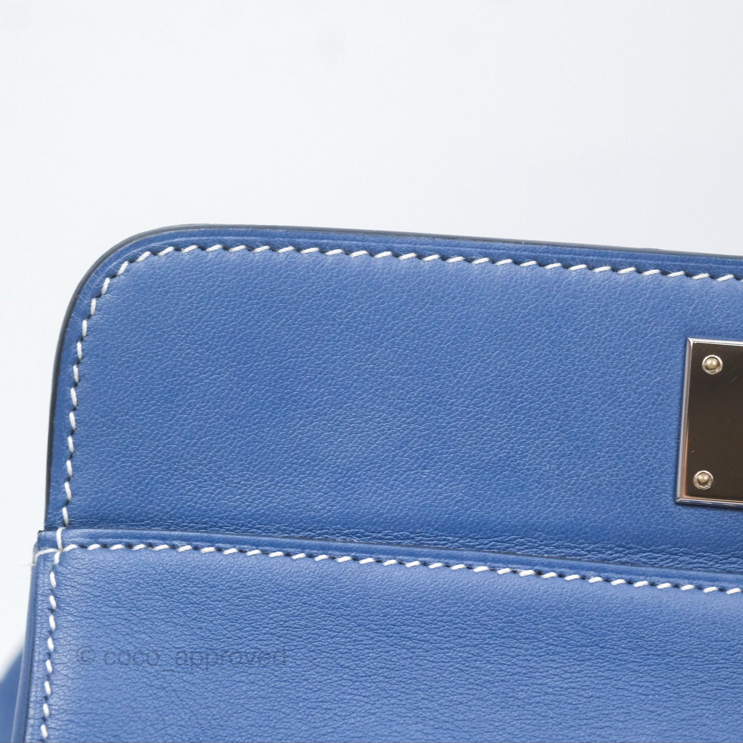 Hermès ToolBox 20 Bleu Agate R2 Swift Palladium Hardware