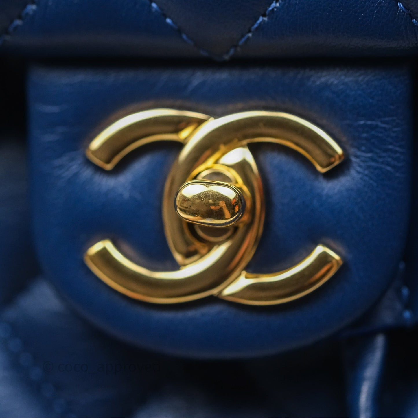 Chanel Quilted Small Urban Spirit Backpack Calfskin Navy Gold Hardware