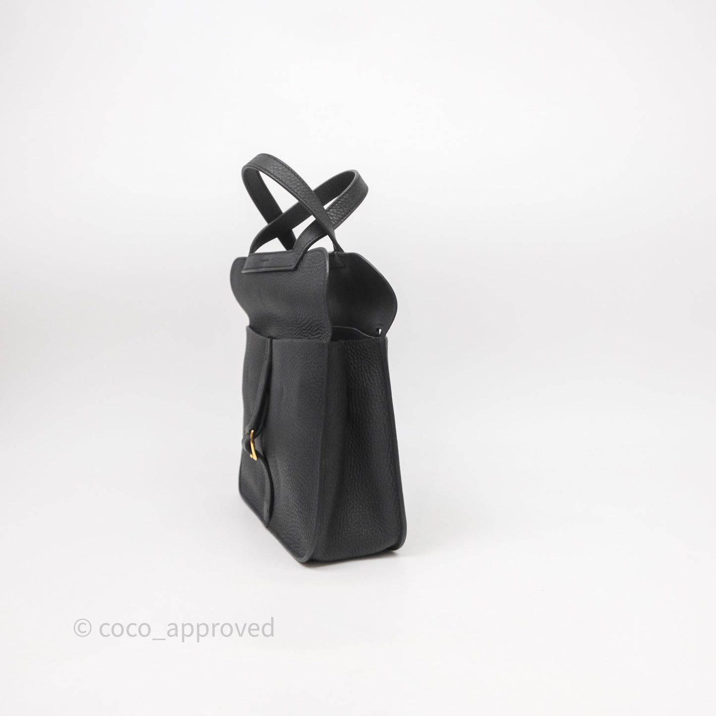 Hermès Halzan 25 Taurillon Clemence 89 Noir Gold Hardware