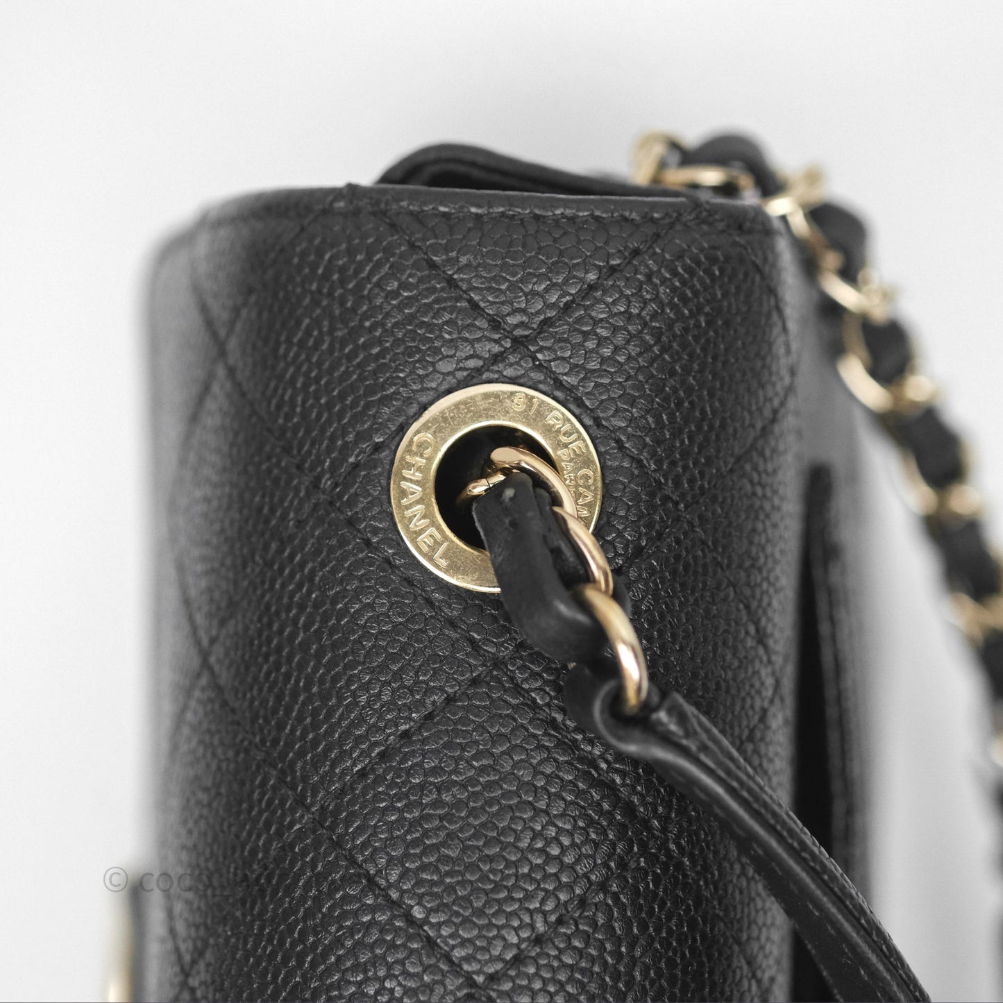 Chanel Small CC Cuba Flap Bag Black Caviar Gold Hardware