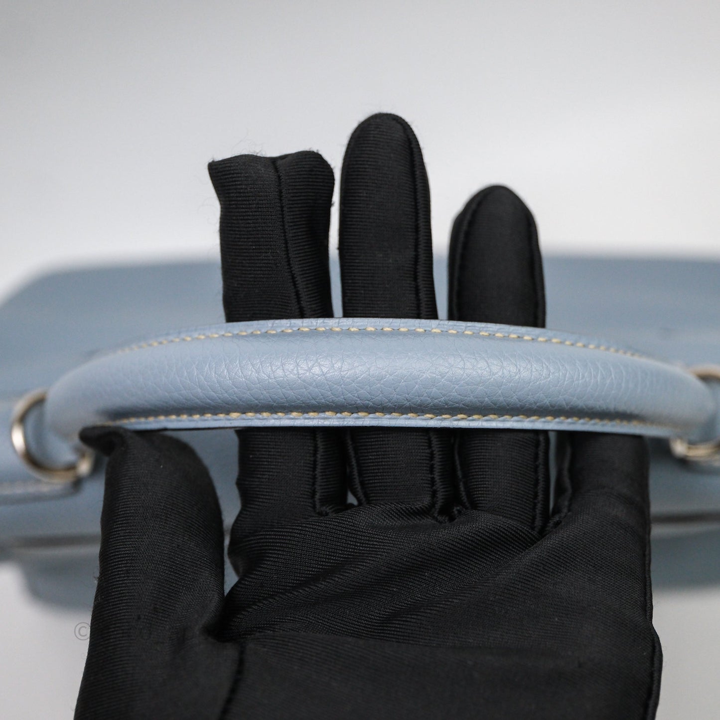 Hermès Kelly 28 Bleu Lin J7 Togo Palladium Hardware