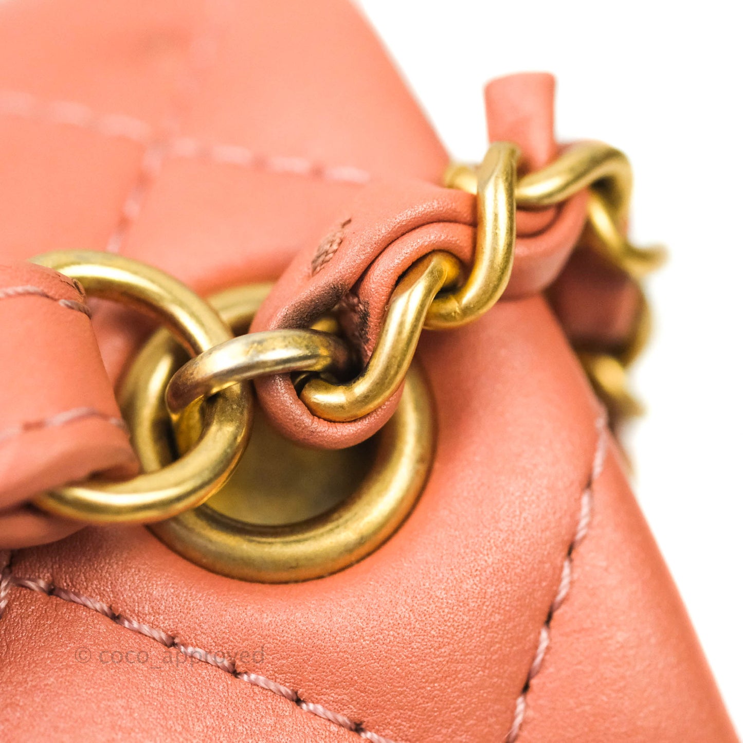 Chanel Day Trip Quilted Small Lambskin Pink Aged Gold Hardware