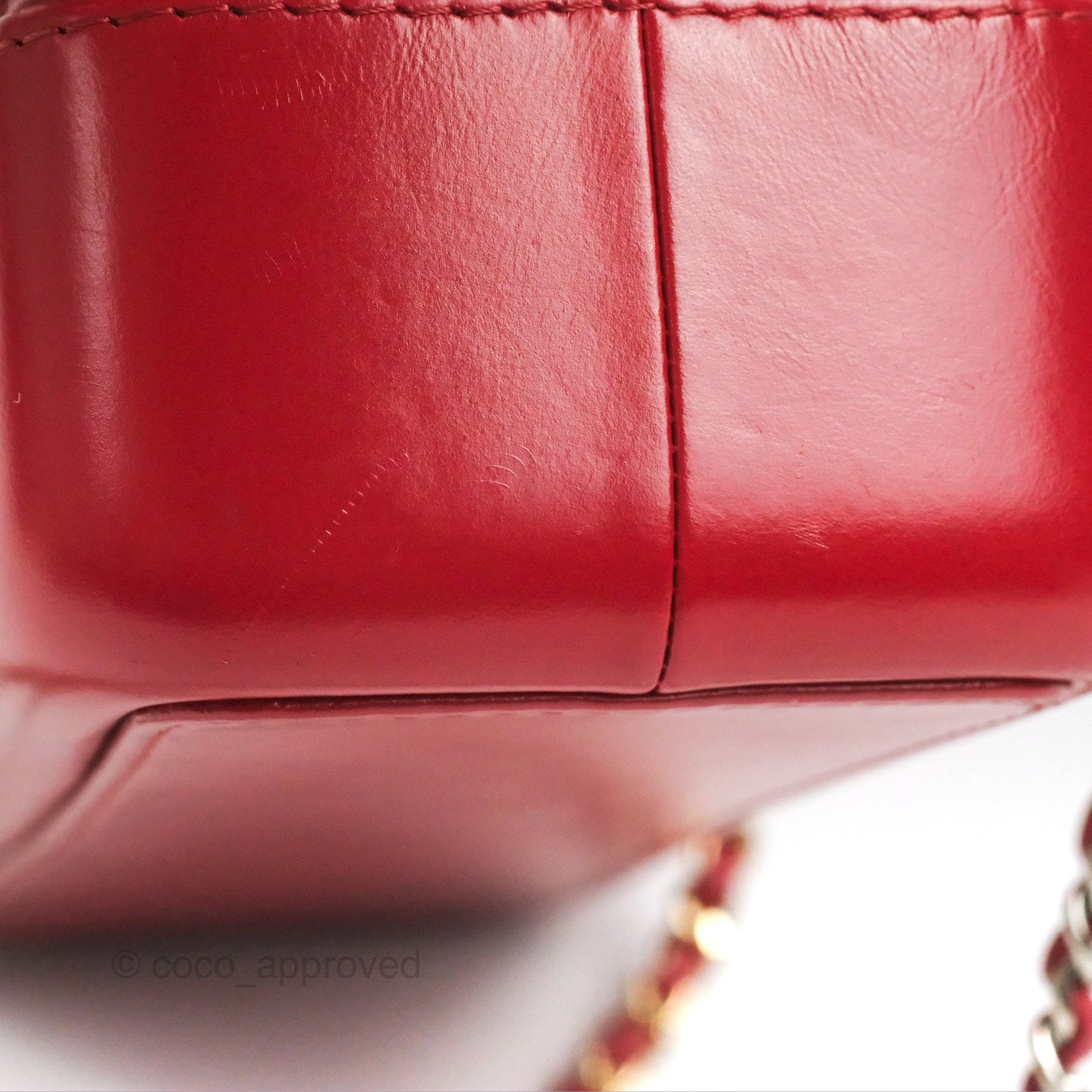 Chanel Small Chevron Gabrielle Backpack Dark Pink Aged Calfskin
