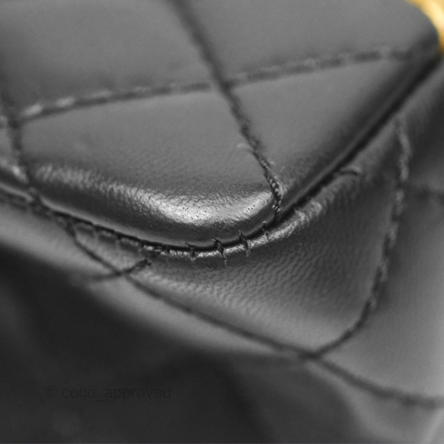 Chanel Reissue 2.55 Metallic Gold Crocodile Embossed Calfskin And Black Quilted Lambskin Aged Gold Hardware