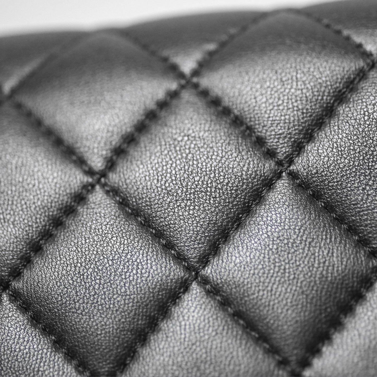 Chanel Quilted Accordion Flap Bag So Black Two Tone Lambskin Fabric